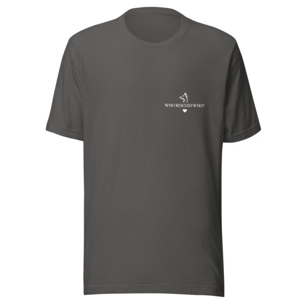 "Who Rescued Who?" Dark Edition Pocket T-Shirt (PD009_T01)