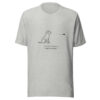 unisex-staple-t-shirt-athletic-heather-front-69bc0f485c70d.jpg "Friendly From A Distance" Minimalist Dog T-Shirt (PD006_T01)