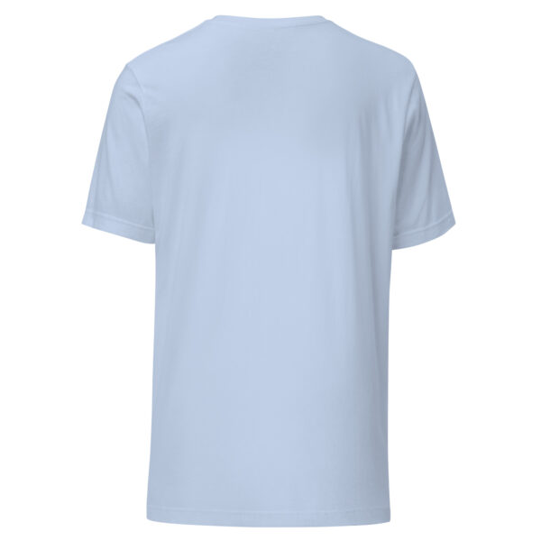 unisex-staple-t-shirt-baby-blue-back-69bc0f485d6e0.jpg "Friendly From A Distance" Minimalist Dog T-Shirt (PD006_T01)