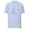 unisex-staple-t-shirt-baby-blue-front-69bc0f485ccb8.jpg "Friendly From A Distance" Minimalist Dog T-Shirt (PD006_T01)