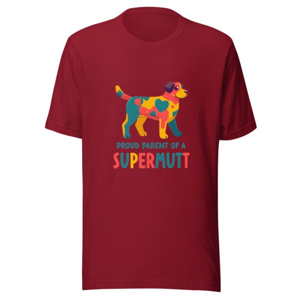 "Proud Parent Of A Supermutt" Geometric T-Shirt (PD005_T01)