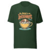 unisex-staple-t-shirt-forest-front-69babb742c1f8.jpg "My Dog Is An Introvert Too" Retro 70s T-Shirt (PD003_T01)