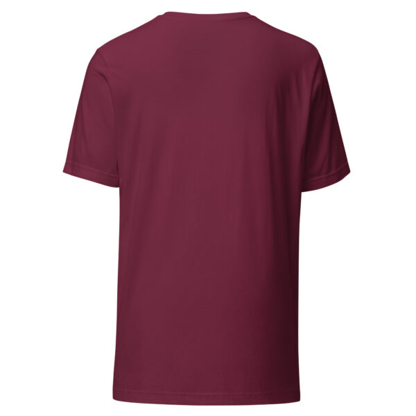 unisex-staple-t-shirt-maroon-back-69babb742d9e5.jpg "My Dog Is An Introvert Too" Retro 70s T-Shirt (PD003_T01)