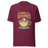 unisex-staple-t-shirt-maroon-front-69babb742c2e6.jpg "My Dog Is An Introvert Too" Retro 70s T-Shirt (PD003_T01)