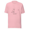 unisex-staple-t-shirt-pink-front-69bc0f485cd78.jpg "Friendly From A Distance" Minimalist Dog T-Shirt (PD006_T01)