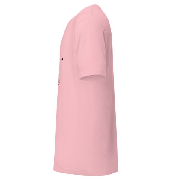 unisex-staple-t-shirt-pink-left-69bc0f485e16d.jpg "Friendly From A Distance" Minimalist Dog T-Shirt (PD006_T01)