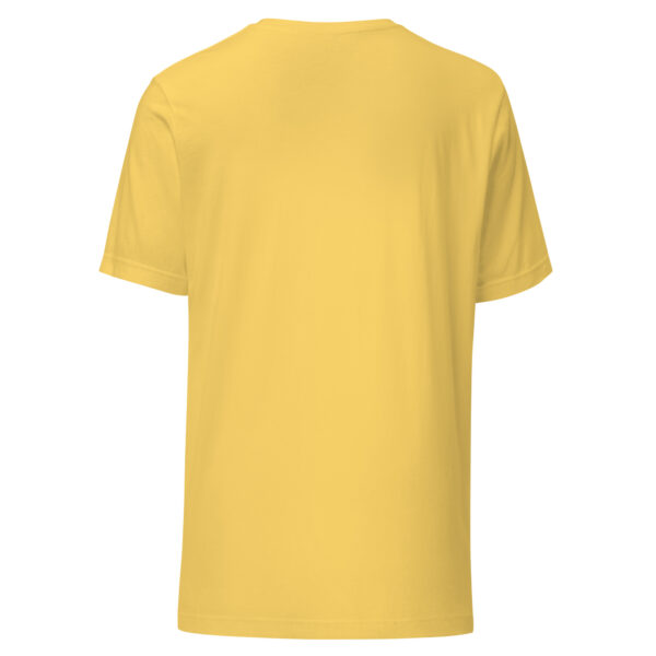 unisex-staple-t-shirt-yellow-back-69be47d7d92d1.jpg "Pocket-Sized Chaos" Funny Small Dog T-Shirt (PD011_T01)