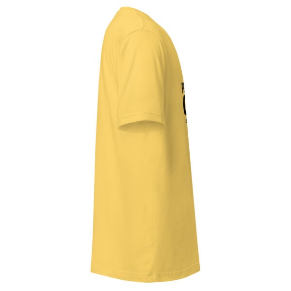 unisex-staple-t-shirt-yellow-right-69be47d7db391.jpg "Pocket-Sized Chaos" Funny Small Dog T-Shirt (PD011_T01)