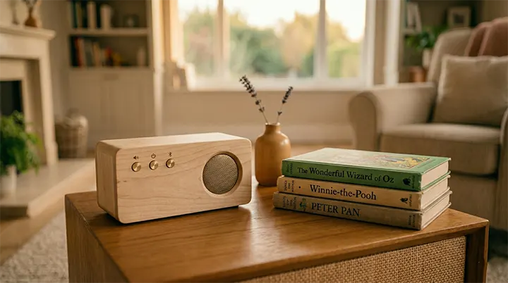 Elevating the sibling storytime atmosphere with screen free audio soundscapes and ambient background noise