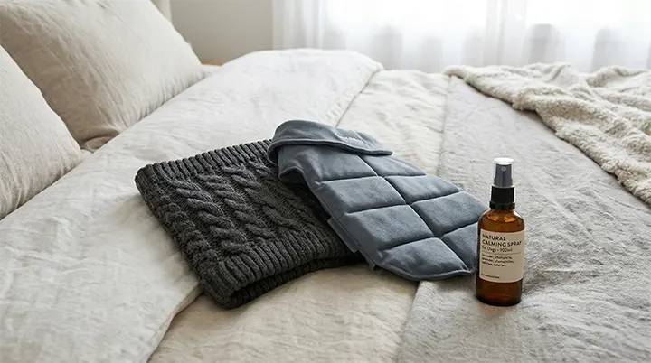 Aesthetic anxiety vest and acoustic snood tools to assist with how to stop dog barking