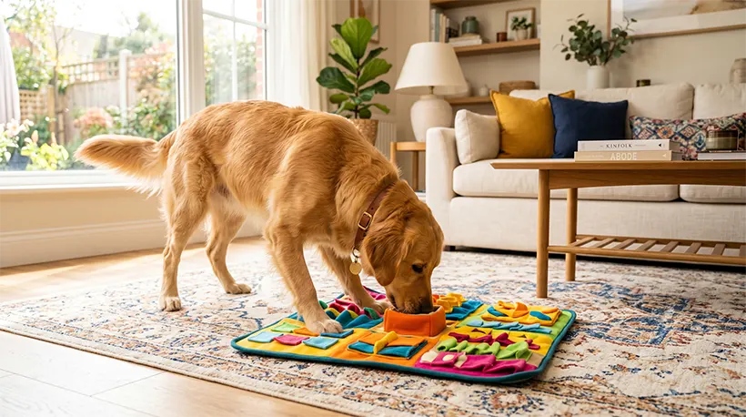 Discovering the ultimate dog snuffle mat benefits for canine brain health