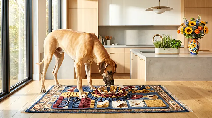 Discovering dog snuffle mat benefits for slowing down fast eaters and preventing bloat