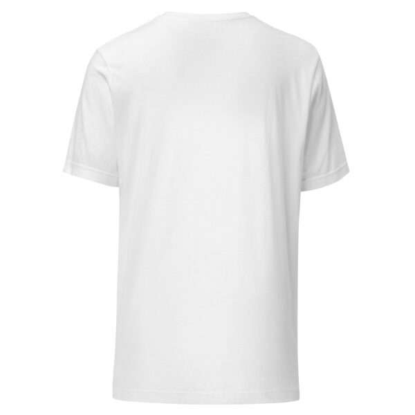 unisex-staple-t-shirt-solid-white-blend-back-69d3bbf2709ba.jpg My Co Pilot Has Paws Funny Dog Unisex T Shirt Light Edition (PD023_T01)