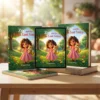 Zoe and the Little Lost Voice Decoy Stack Hero Mockup Three book formats of Zoe and the Little Lost Voice including iPad digital edition, paperback, and hardcover stacked together