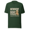 unisex-staple-t-shirt-forest-front-6a532f5b26bbb.jpg Introvert Dog Approved Humans By Appointment Graphic Tee (PD032_T01)