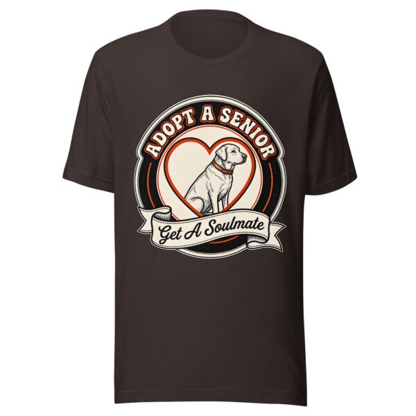 Adopt A Senior Dog Get A Soulmate T Shirt Dark Edition (PD037_T01)