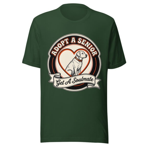 Adopt A Senior Dog Get A Soulmate T Shirt Dark Edition (PD037_T01)