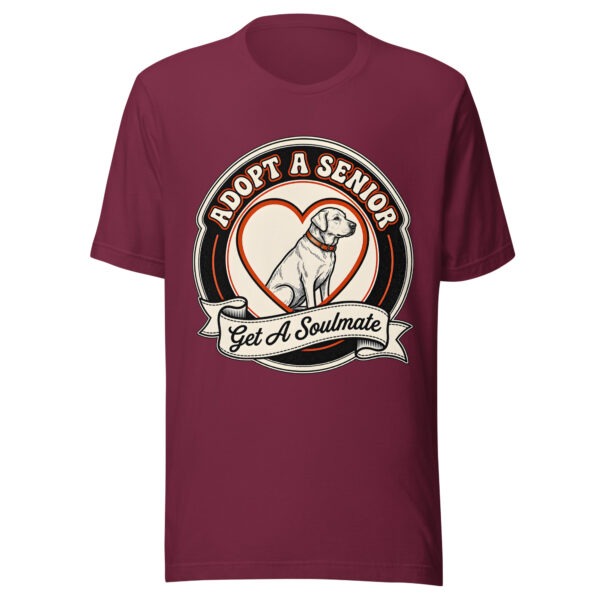 Adopt A Senior Dog Get A Soulmate T Shirt Dark Edition (PD037_T01)